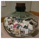 vintage matchbook collection housed in a large,