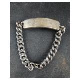 Sterling Silver ID Bracelet- 49.2g - engraved Jim