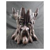 10.5 in ceramic tree stump