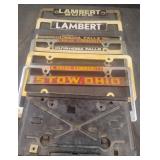 License plate covers