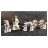 vintage Lefton China cherub angel figurines