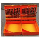 Drill bit sets. 1 missing