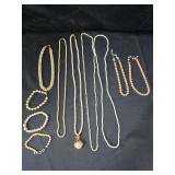 Faux Pearl Necklaces and Bracelets