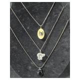 3 Cat charm Fashion Necklaces