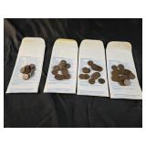 1959. 1960, 1961. 1962 pennies