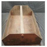 Vintage metal handled tool tote
