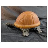 vintage Tiffany-style novelty turtle lamp