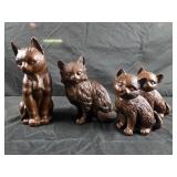 vintage Red Mill Mfg. cat figurines made of resin