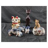 Cat figurines