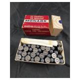vintage 50-count box of Federal Monark .38