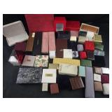 Group of empty jewelry and gift boxes