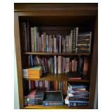 Assorted books, bible study, left behind books,