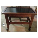 Wheeled table 27 1/2 x 19 x 16