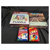 Card games and puzzles