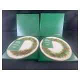 LENOX 1986 colonial Christmas wreath plate