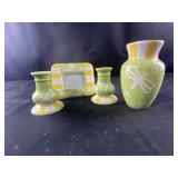 Yellow and green dragonfly design assortment