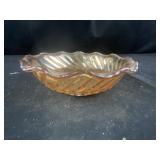 Gold glass bowl