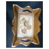 'Bread' wooden basket