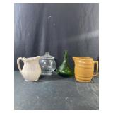 Miscellaneous items, including two pitchers,