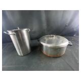 silver kitchenware - pots with lids