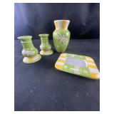 Yellow and green dragonfly design assortment