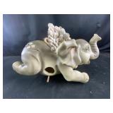elephant with angel wings birdhouse