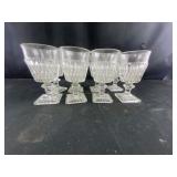 glass cups with design