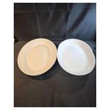 Pfaltzgraff 15.5' white serving dish stoneware