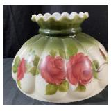 Beautiful Vintage Hand Painted Milk Glass Melon