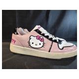 Size 10 Hello Kitty casual court sneakers feature