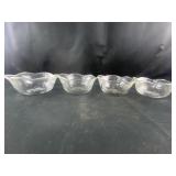 4 bowls with flower design