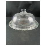 Glass plate with lid