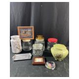 Lot of miscellaneous items including canisters,