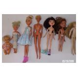 Lot of Toy Doll Figures - Includes Barbie, Bratz,