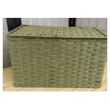 Green Wicker Storage Basket