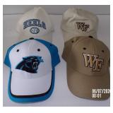 Lot of 4 Baseball Hats Cap - Wake Forest,
