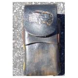 Vintage Handmade Leather Van Design Knife, Phone