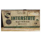 Vintage Interstate Batteries Metal Advertising