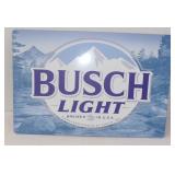 Busch Light Tin Metal Sign - Measures 12" x 8"