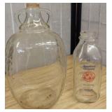 Homestead Creamery Glass Milk Dairy Bottle &