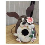Metal Puppy Dog Bird House