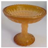Vintage Jeannette Glass Marigold Compote Candy