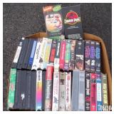 Box Lot of VHS Movie Cassette Tapes - Star Wars,