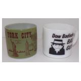 (2) Vintage Federal Coffee Cup Mugs - New York