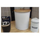 Lot of Storage Containers Including Sugar