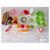 Vintage Plastic Playhouse Dishes Kitchen Set w/