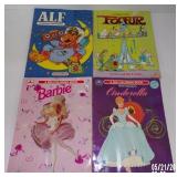 (4) Vintage Coloring Books Lot - Alf, Foofur,