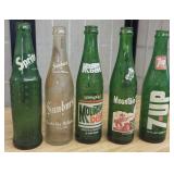 Vintage Soda Pop Drink Bottles - Mt. Dew, S