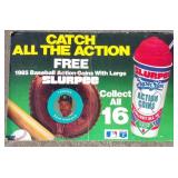 Vintage 1985 Slurpee Catch All The Action Double