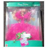 1990 Happy Holidays Barbie Doll w/ Box - (D)